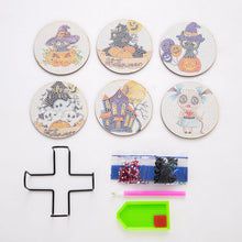Load image into Gallery viewer, Halloween Table Coasters - Paint with Diamonds