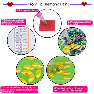 Colourful Dog Diamond Art Bookmark