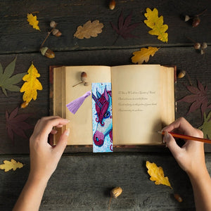 Unicorn with Red Hair Bookmark