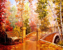 Load image into Gallery viewer, Dark Autumn & Fallen Leaves - Paint by Diamonds