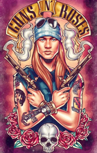 Load image into Gallery viewer, Lady with Gun - 5D Art Painting by Diamonds