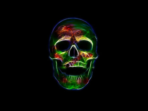 Neon Skull Diamond Art