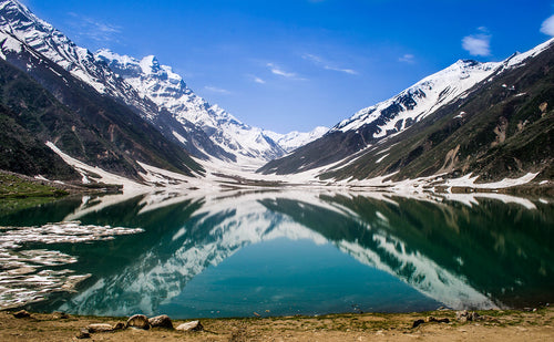 Saiful Muluk Lake Winter View - Pakistan - Diamond Painting
