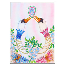 Load image into Gallery viewer, Swans in Love - Special Diamond Painting