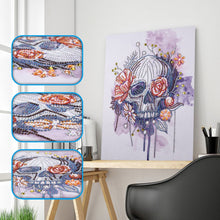 Load image into Gallery viewer, Flower Bone Skull - Special Diamond Painting