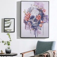 Load image into Gallery viewer, Flower Bone Skull - Special Diamond Painting