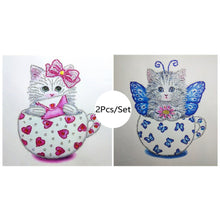 Load image into Gallery viewer, Lovely Bow Cats Special Diamond Painting