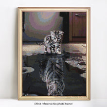 Load image into Gallery viewer, Kitten Reflection as a Tiger