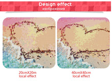 Load image into Gallery viewer, Attractive Heart on the Beach
