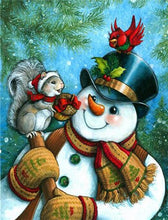 Load image into Gallery viewer, Elegant Snowman DIY Paintings