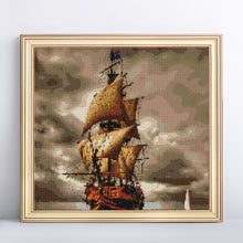 Load image into Gallery viewer, Big Ship in Stormy Sea