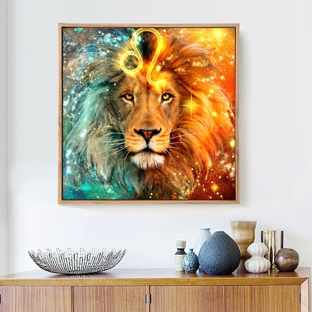 Lion Canvas Paint Kit