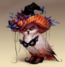 Load image into Gallery viewer, Angry Halloween Owl Diamond Painting