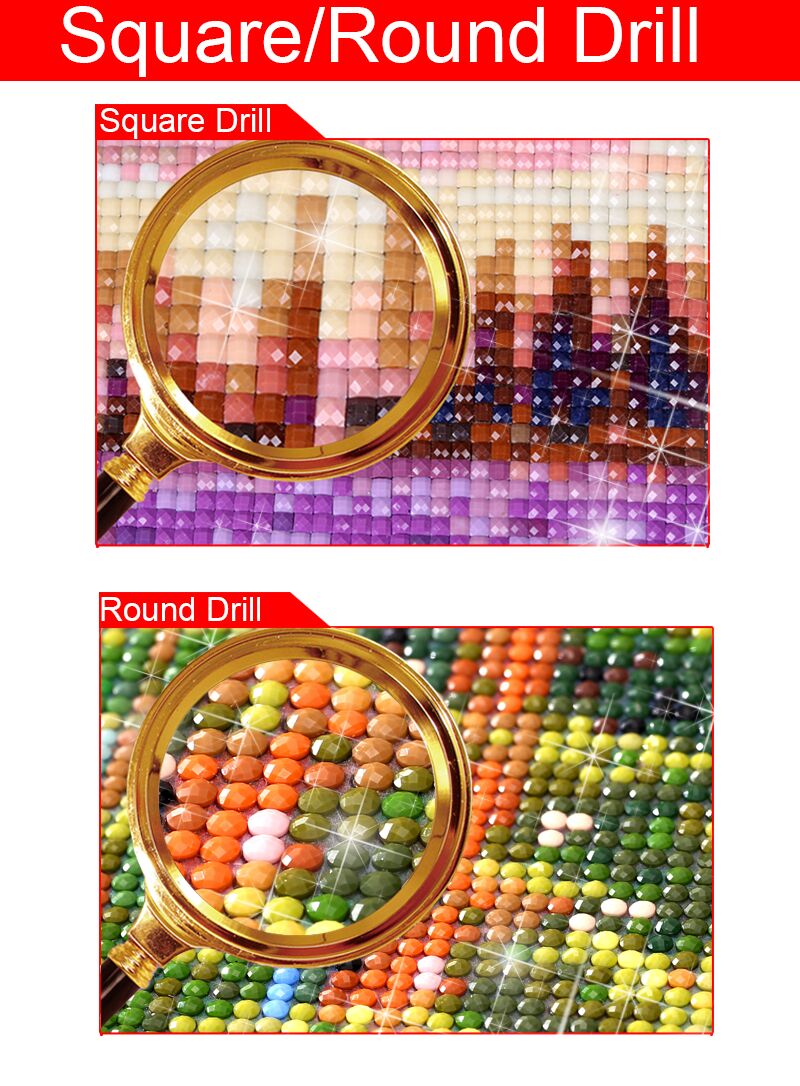 DCIDBEI Square Drill Diamond Painting Drago 40x50 cm kit per Mosaici Perline Drago Puzzle 3D Ai Diamond Dragon Diamond Paint Animali Quadri Diamond Painting Paesaggi Nevicare Paint by Diamonds Adulti