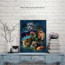 Load image into Gallery viewer, Wild Animals in One Diamond Painting