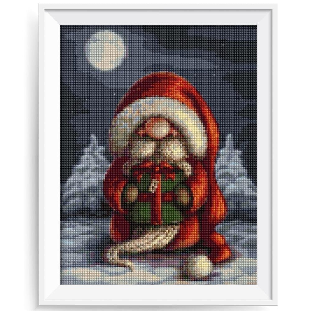 Cute Christmas Diamond Painting, Cartoon Santa Claus