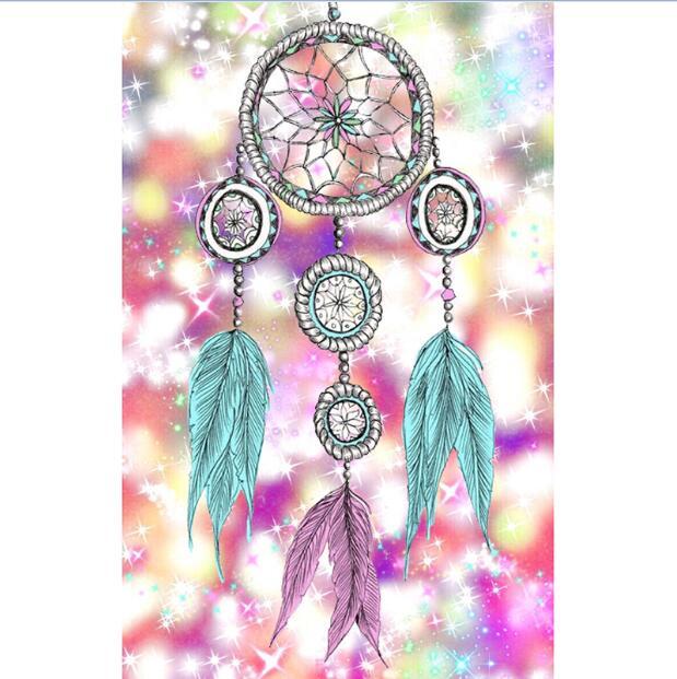 Blue And Violet Dream Catcher - flowers Diamond Painting– Its Diamond  Painting