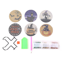 Load image into Gallery viewer, Happy Halloween Diamond Painting Coasters