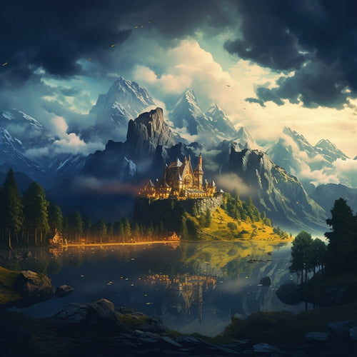Castle Painting by Diamond