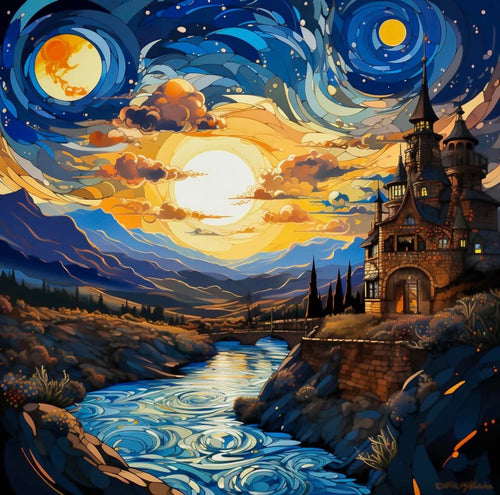 Castle Painting by Diamond