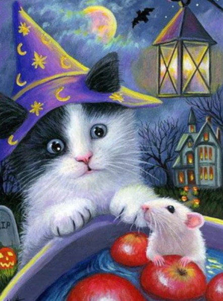 Cat & Mouse Diamond Painting Kit