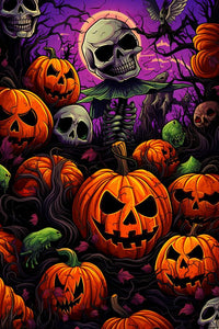 Halloween Pumpkins Diamond Painting