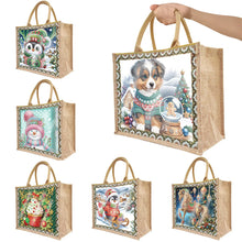 Load image into Gallery viewer, Diamond Painting Bag with Christmas Art