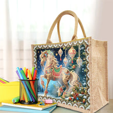 Load image into Gallery viewer, Diamond Painting Bag with Christmas Art