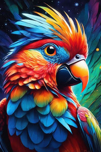 Stunningly Colorful Parrot 