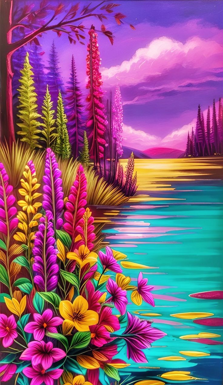 Vibrant Landscape Scene 