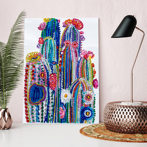Colourful Cactus Special Diamond Painting kit