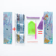 Load image into Gallery viewer, Blue Unicorn Painting Bookmark