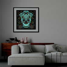Load image into Gallery viewer, The Skull - Glow in the dark Diamond Painting