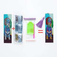 Load image into Gallery viewer, Colourful Dog Diamond Art Bookmark
