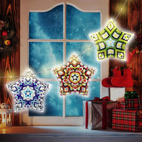 Diamond Painting LED Christmas Ornaments