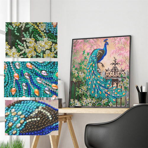 Alluring Peacock Special Diamonds Painting Kit