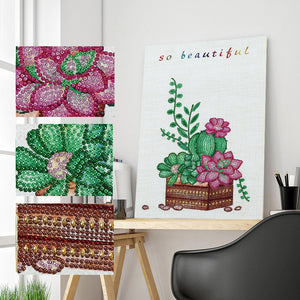 Artistic Flowers Special Diamond Painting Kit