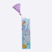 Load image into Gallery viewer, Blue Unicorn Painting Bookmark