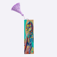 Load image into Gallery viewer, Colourful Dinosaur Painting Bookmark