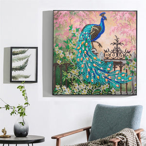 Alluring Peacock Special Diamonds Painting Kit