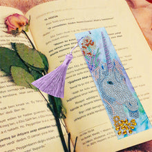 Load image into Gallery viewer, Blue Unicorn Painting Bookmark
