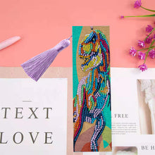 Load image into Gallery viewer, Colourful Dinosaur Painting Bookmark