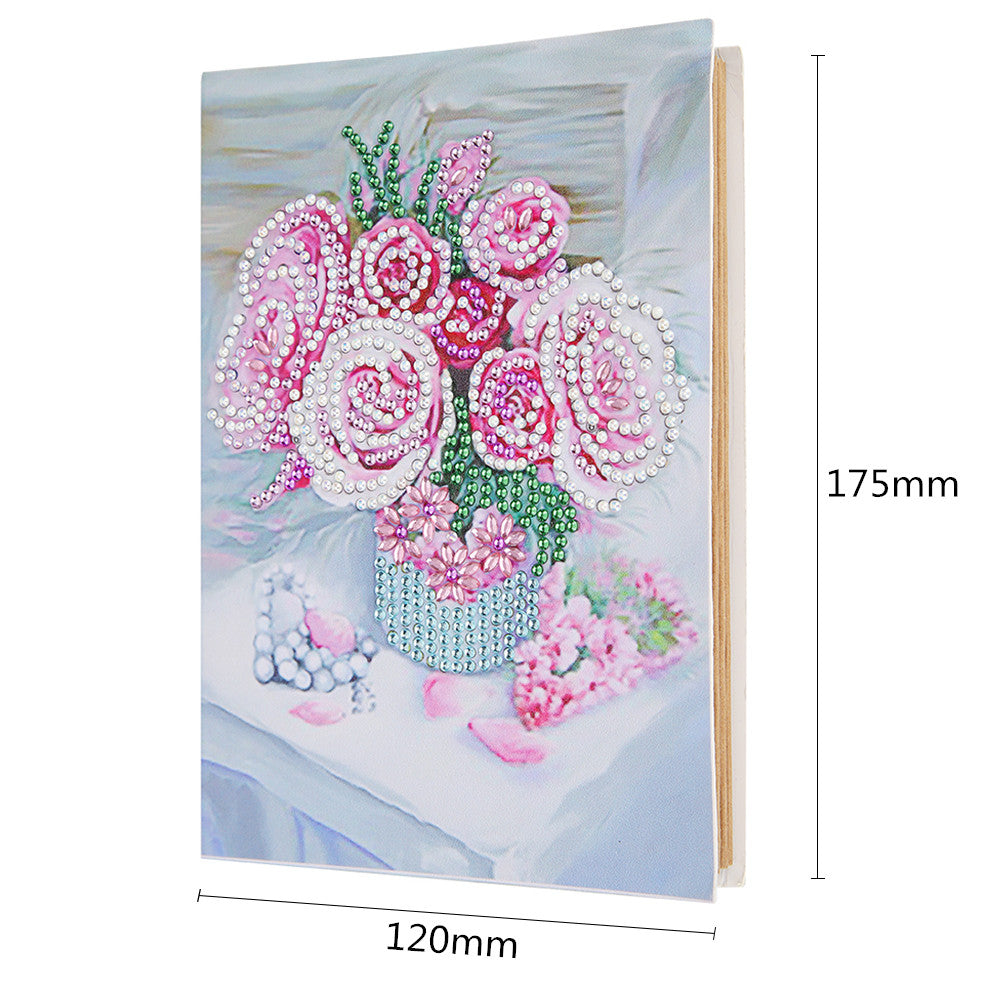 5D Diamond Painting White Pink Rose Flowers – QuiltsSupply