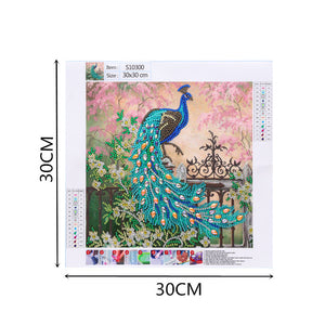 Alluring Peacock Special Diamonds Painting Kit