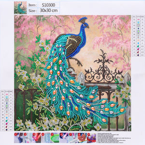 Alluring Peacock Special Diamonds Painting Kit