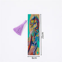 Load image into Gallery viewer, Colourful Dinosaur Painting Bookmark