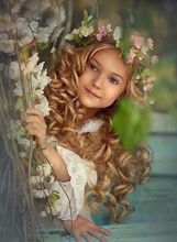 Load image into Gallery viewer, Beautiful Flowers Girl - Paints by Diamonds