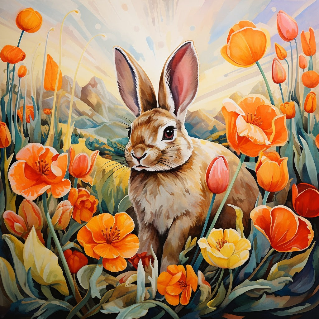 Yellow Bunny Easter Diamond Art – All Diamond Painting Art
