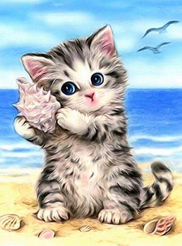 Cat 3D Painting