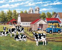 Load image into Gallery viewer, Cow Farm - Paints With Diamonds Art Kit